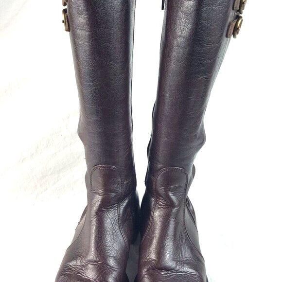 Paul Green Women's Y2K Knee High Boots Brown Leather Size 3.5UK-US 6.5 - Picture 8 of 10